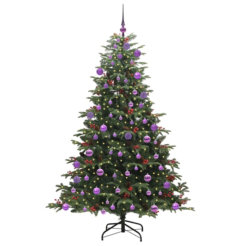 Albero di Natale Artificiale-Albero Natalizio con 300 LED Verde 180 cm 694205