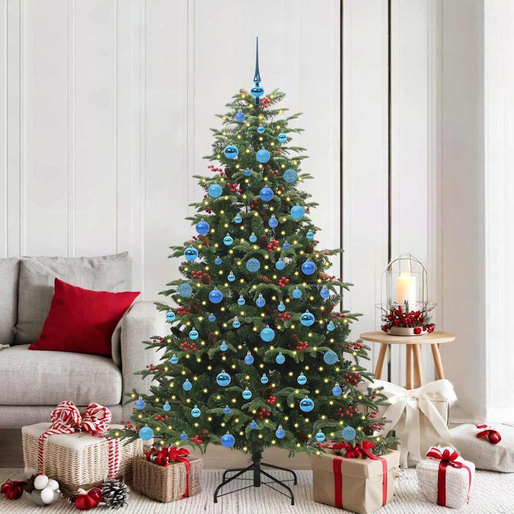 Albero di Natale artificiale con 300 LED Verde 180 cm 3395557