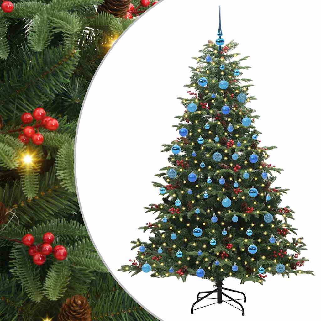 Albero di Natale artificiale con 300 LED Verde 180 cm 3395557