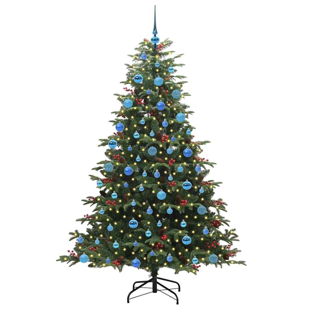 Albero di Natale Artificiale-Albero Natalizio con 300 LED Verde 180 cm 192063