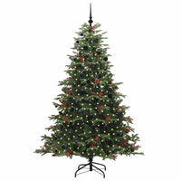 Albero di Natale Artificiale-Albero Natalizio con 300 LED Verde 210 cm 447139