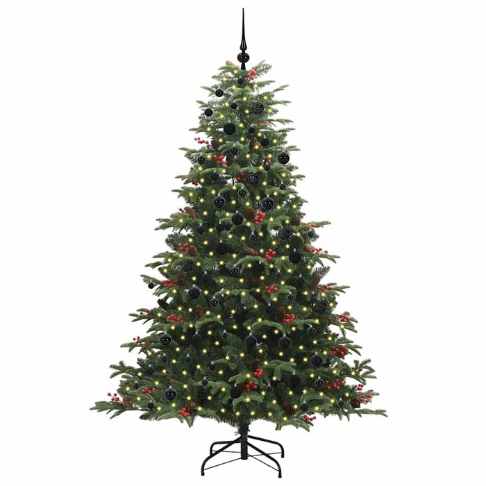 Albero di Natale Artificiale-Albero Natalizio con 300 LED Verde 210 cm 447139