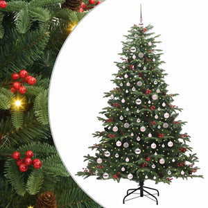 Albero di Natale Artificiale-Albero Natalizio con 300 LED Verde 210 cm 272121