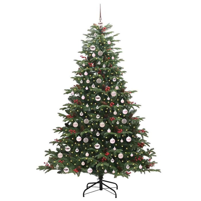 Albero di Natale Artificiale-Albero Natalizio con 300 LED Verde 210 cm 272121