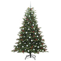 Albero di Natale Artificiale-Albero Natalizio con 300 LED Verde 210 cm 455939