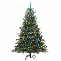 Albero di Natale Artificiale-Albero Natalizio con 300 LED Verde 210 cm 733491