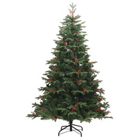 Albero di Natale Artificiale-Albero Natalizio con 300 LED Verde 240 cm 616600