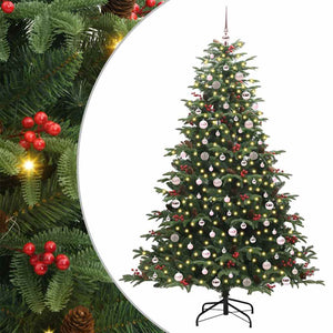 Albero di Natale Artificiale-Albero Natalizio con 300 LED Verde 240 cm 880764