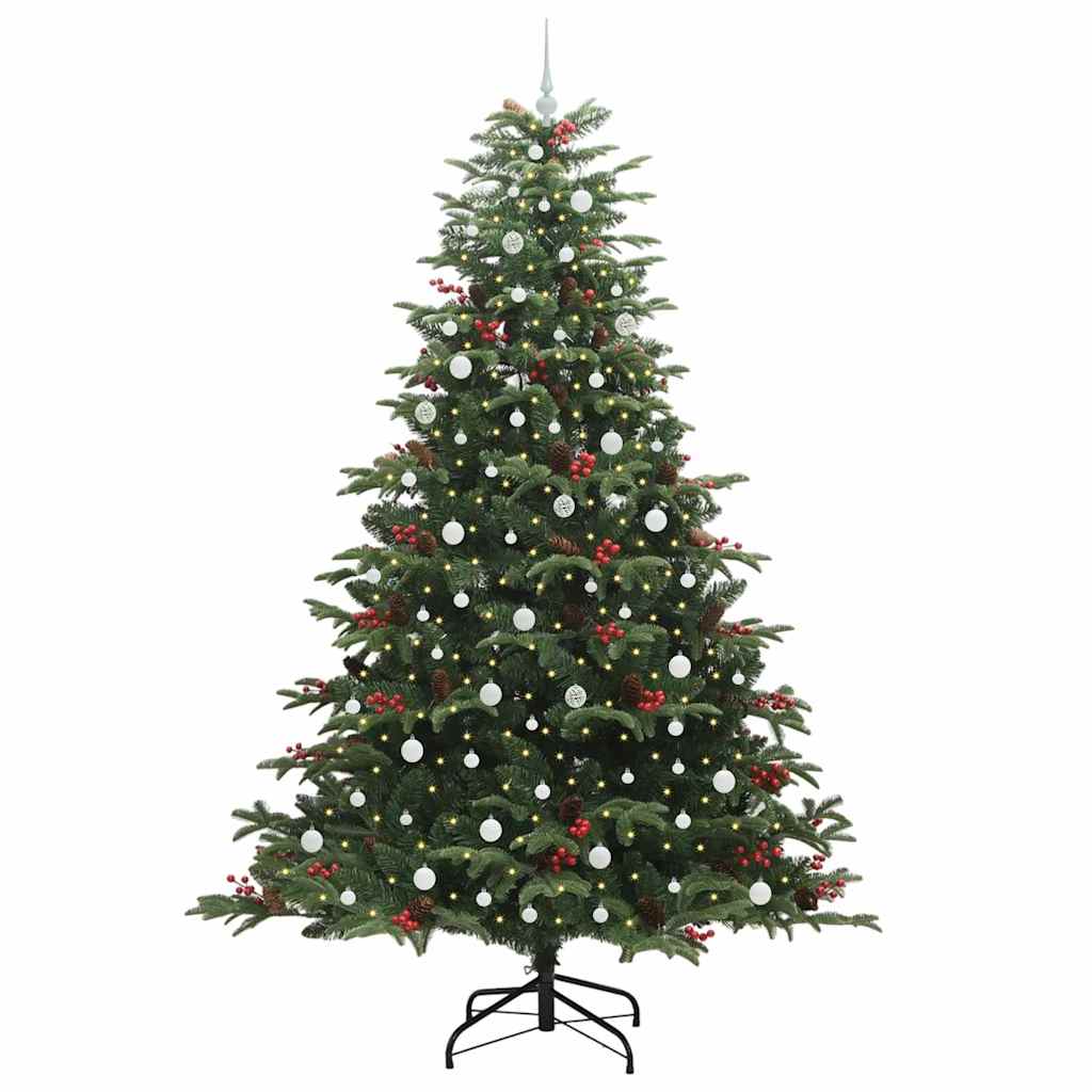 Albero di Natale Artificiale-Albero Natalizio con 300 LED Verde 240 cm 477942