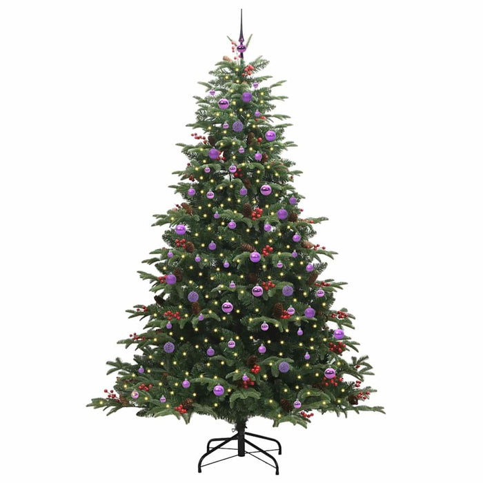 Albero di Natale Artificiale-Albero Natalizio con 300 LED Verde 240 cm 973766