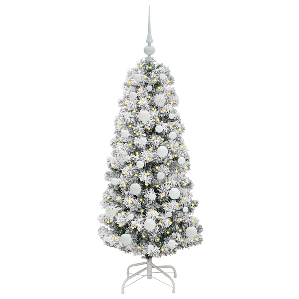 Albero di Natale Artificiale-Albero Natalizio con Rami Pieghevoli 120 cm 596199