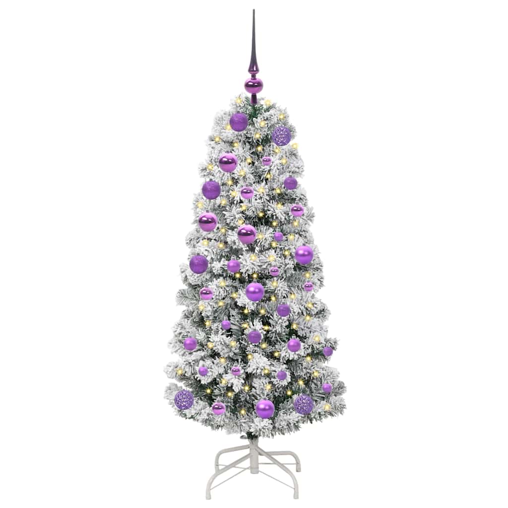 Albero di Natale Artificiale-Albero Natalizio con Rami Pieghevoli 120 cm 547897