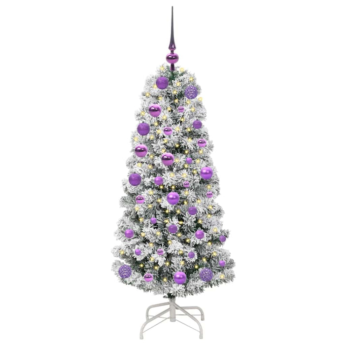 Albero di Natale Artificiale-Albero Natalizio con Rami Pieghevoli 120 cm 547897