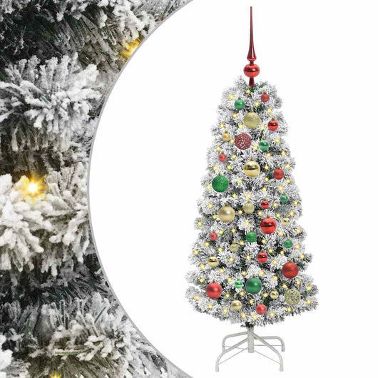 Albero di Natale Artificiale-Albero Natalizio con Rami Pieghevoli 120 cm 348718