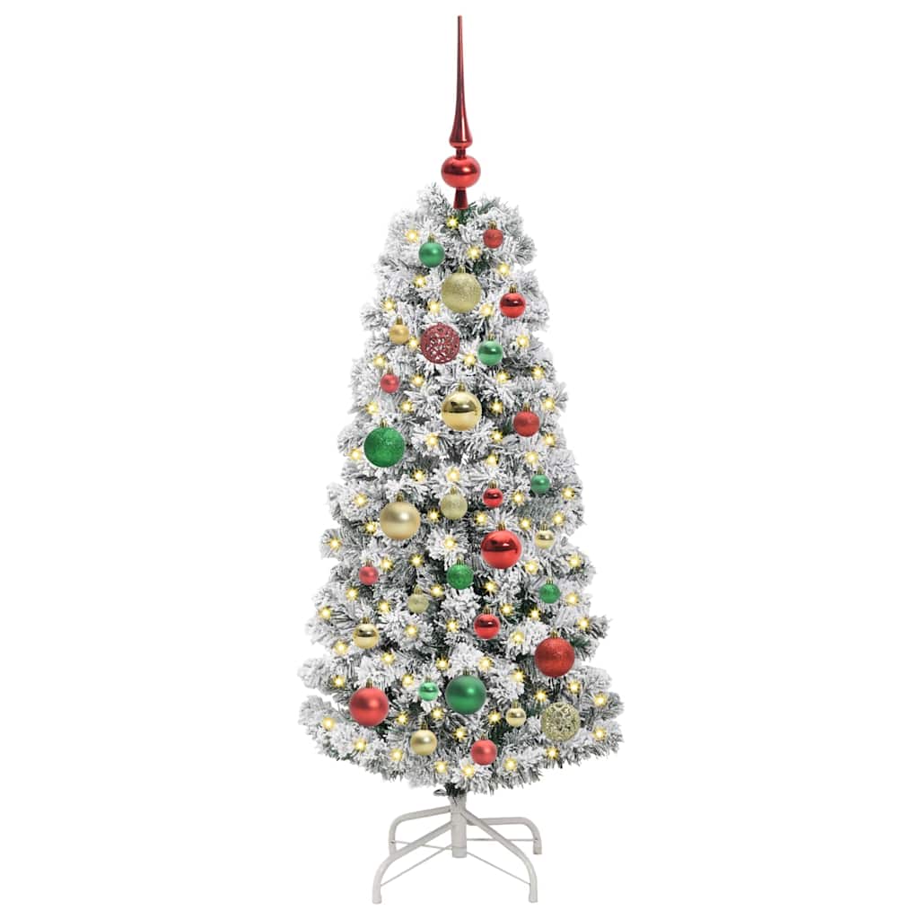 Albero di Natale Artificiale-Albero Natalizio con Rami Pieghevoli 120 cm 348718