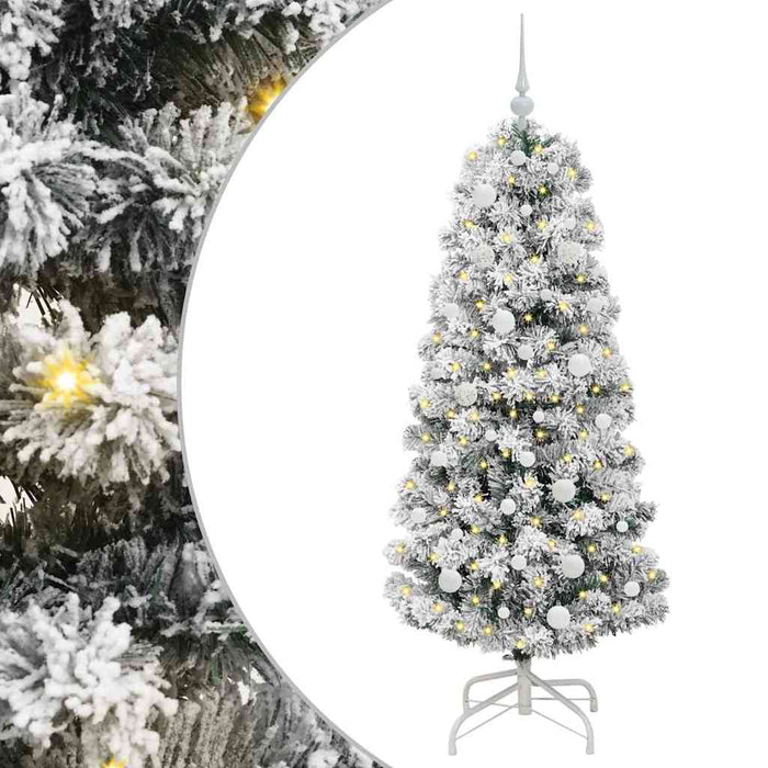 Albero di Natale Artificiale-Albero Natalizio con Rami Pieghevoli 150 cm 666556