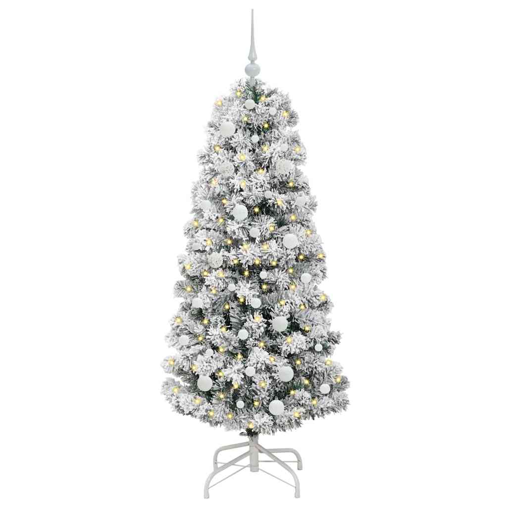 Albero di Natale Artificiale-Albero Natalizio con Rami Pieghevoli 150 cm 666556
