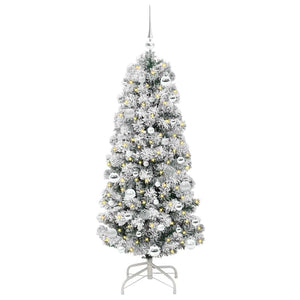 Albero di Natale Artificiale-Albero Natalizio con Rami Pieghevoli 150 cm 684380