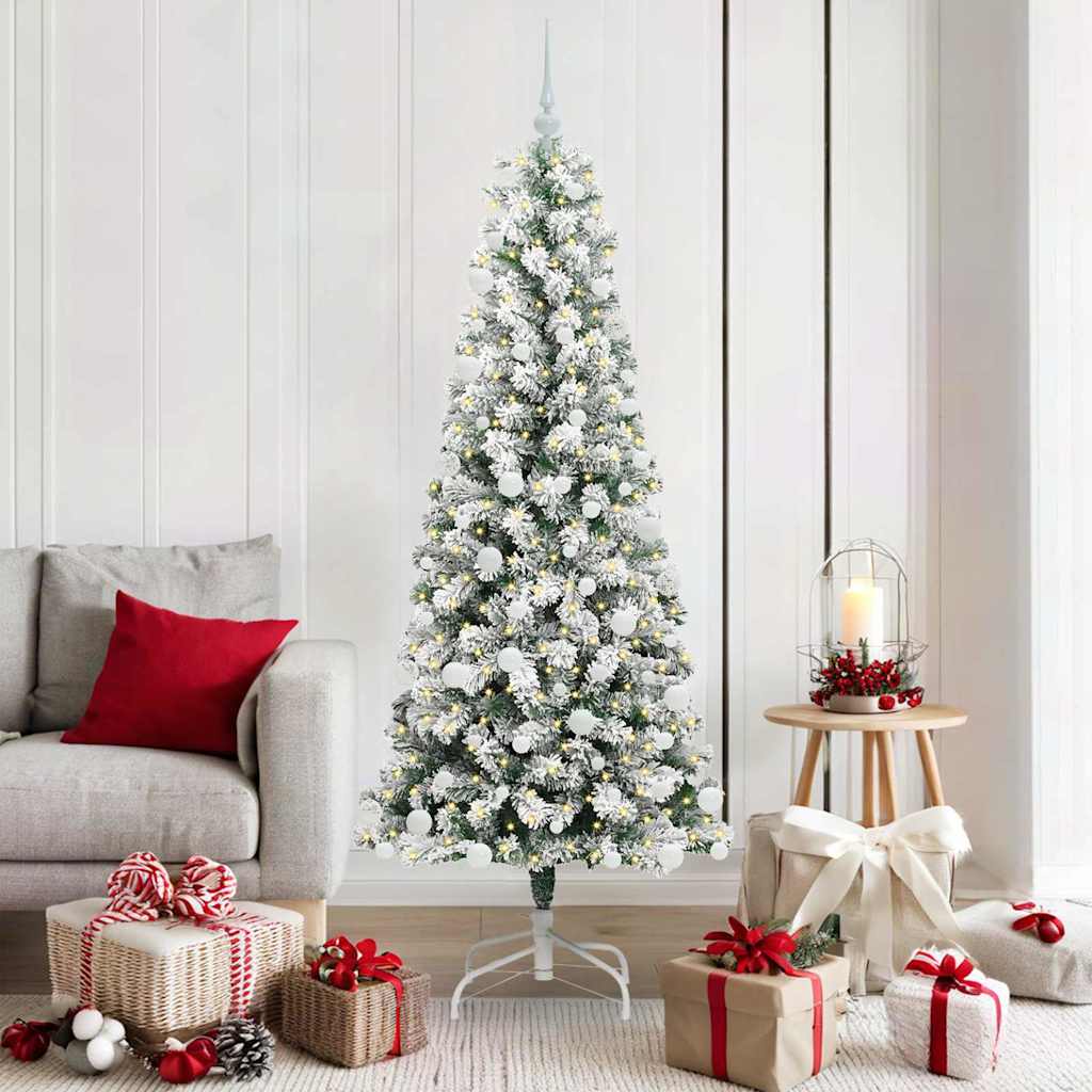 Albero di Natale Artificiale con Rami Pieghevoli 180 cm PVC 3395598