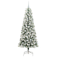 Albero di Natale Artificiale-Albero Natalizio con Rami Pieghevoli 180 cm 297678