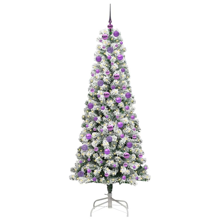 Albero di Natale Artificiale-Albero Natalizio con Rami Pieghevoli 180 cm 702679
