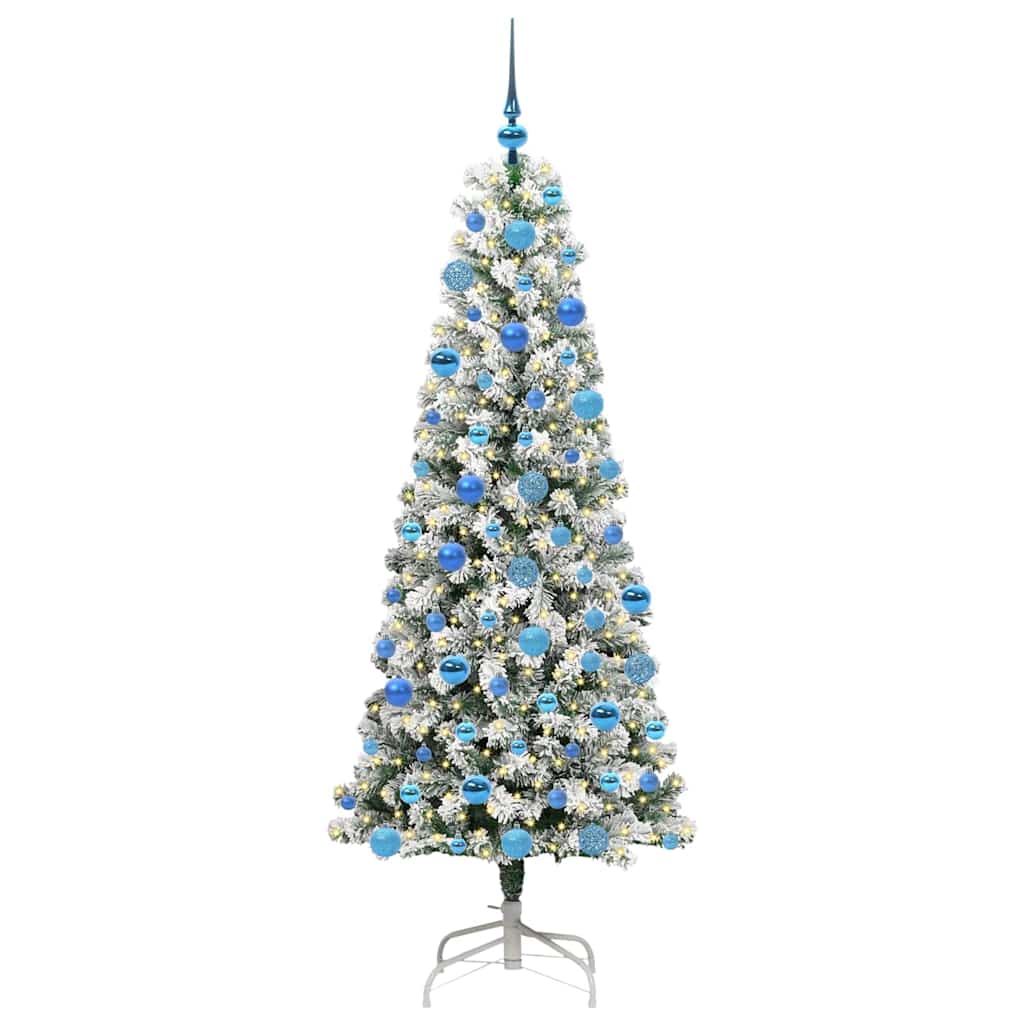 Albero di Natale Artificiale-Albero Natalizio con Rami Pieghevoli 180 cm 342318