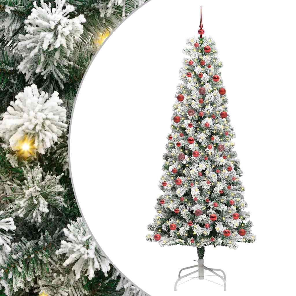 Albero di Natale Artificiale con Rami Pieghevoli 210 cm PVC 3395604