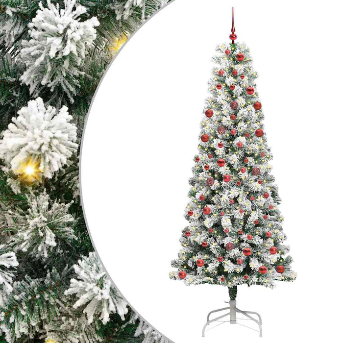 Albero di Natale Artificiale con Rami Pieghevoli 210 cm PVC 3395604