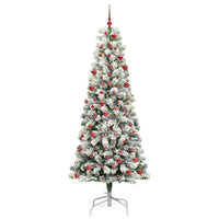 Albero di Natale Artificiale con Rami Pieghevoli 210 cm PVC 3395604