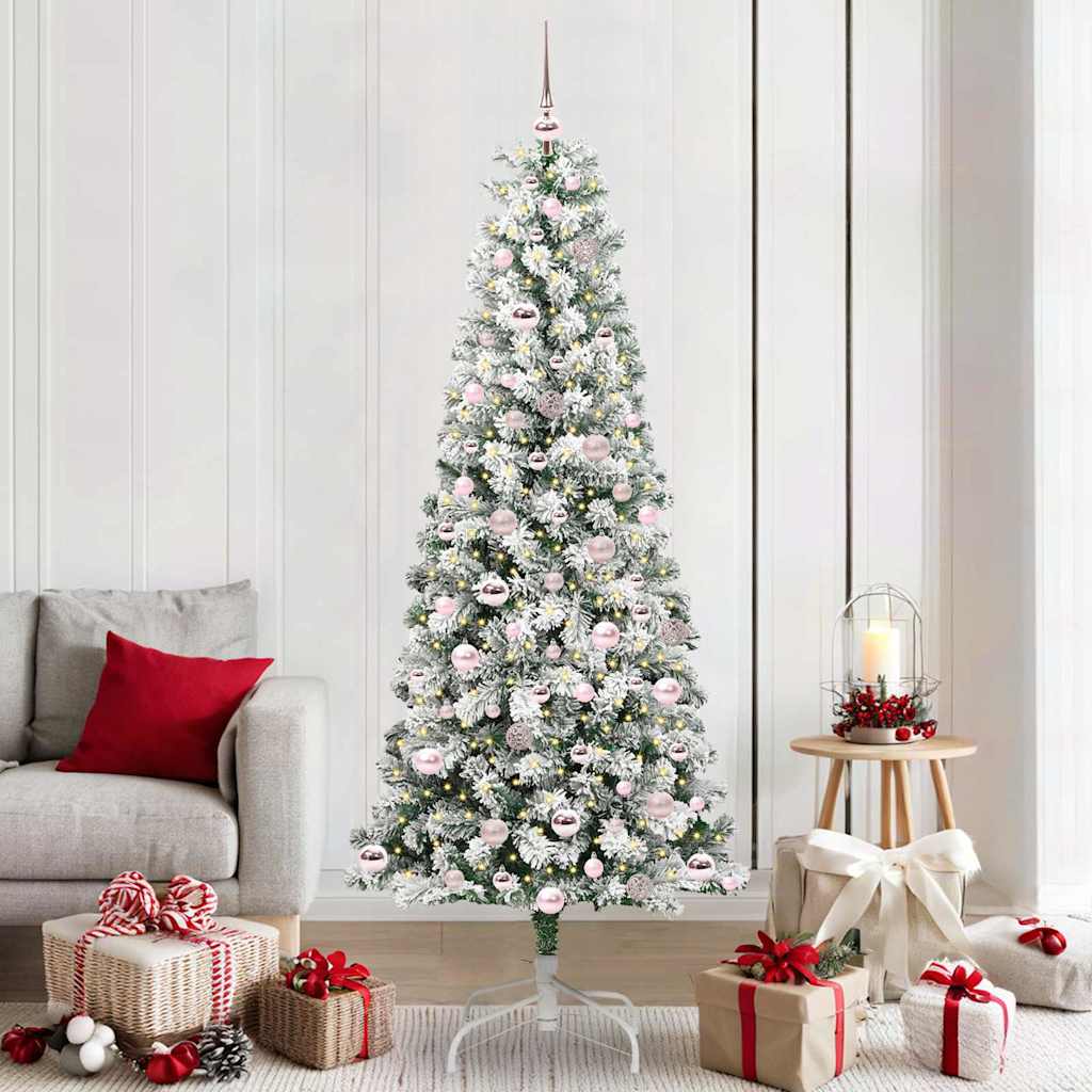Albero di Natale Artificiale con Rami Pieghevoli 210 cm PVC 3395606