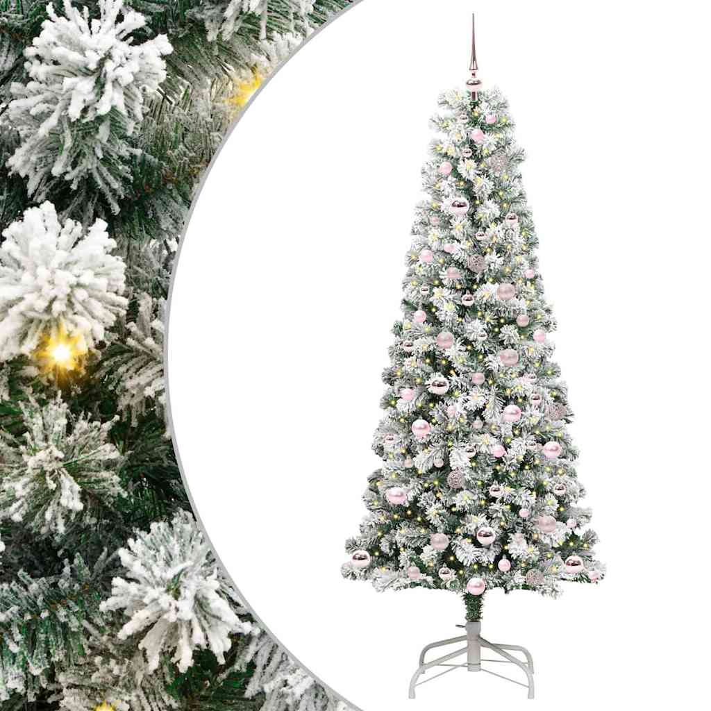 Albero di Natale Artificiale con Rami Pieghevoli 210 cm PVC 3395606