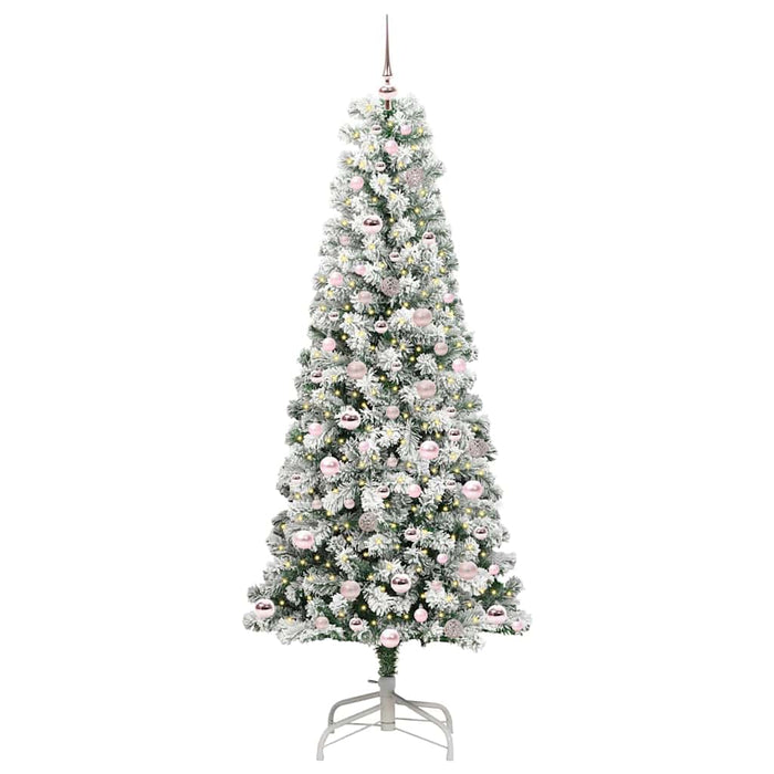 Albero di Natale Artificiale con Rami Pieghevoli 210 cm PVC 3395606