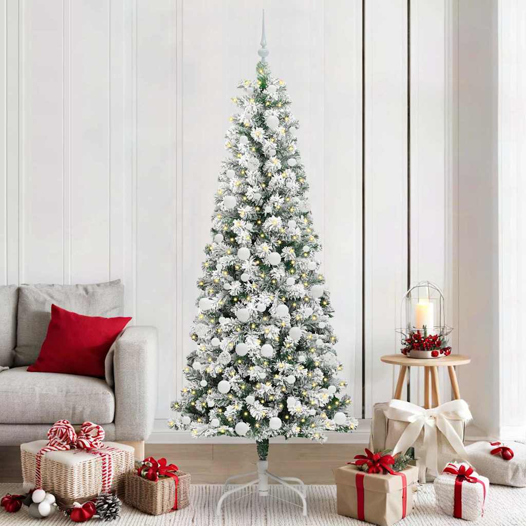 Albero di Natale Artificiale con Rami Pieghevoli 210 cm PVC 3395607