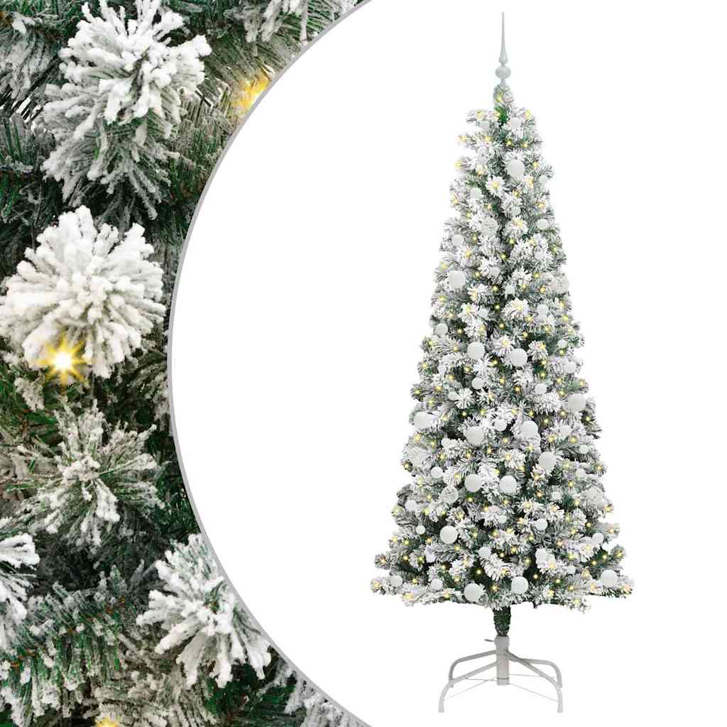 Albero di Natale Artificiale con Rami Pieghevoli 210 cm PVC 3395607