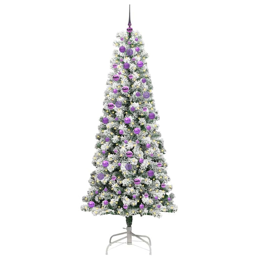 Albero di Natale Artificiale-Albero Natalizio con Rami Pieghevoli 210 cm 639913