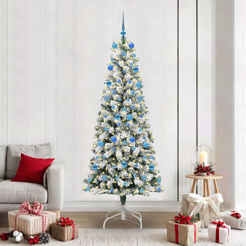 Albero di Natale Artificiale con Rami Pieghevoli 210 cm PVC 3395611