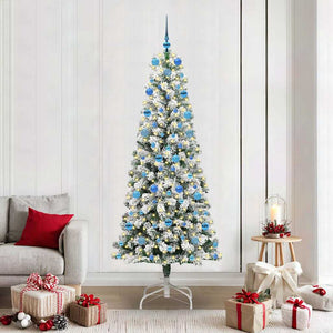 Albero di Natale Artificiale con Rami Pieghevoli 210 cm PVC 3395611