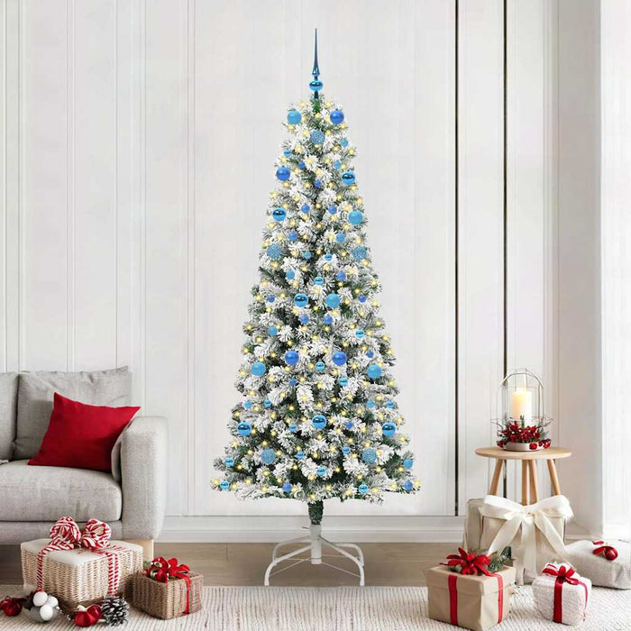 Albero di Natale Artificiale con Rami Pieghevoli 210 cm PVC 3395611