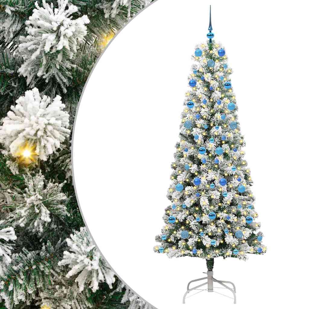 Albero di Natale Artificiale con Rami Pieghevoli 210 cm PVC 3395611