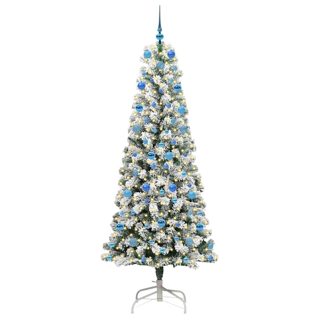 Albero di Natale Artificiale-Albero Natalizio con Rami Pieghevoli 210 cm 559753