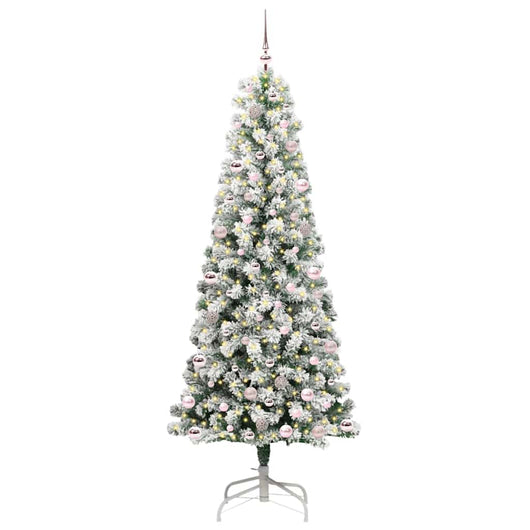 Albero di Natale Artificiale-Albero Natalizio con Rami Pieghevoli 240 cm 147151