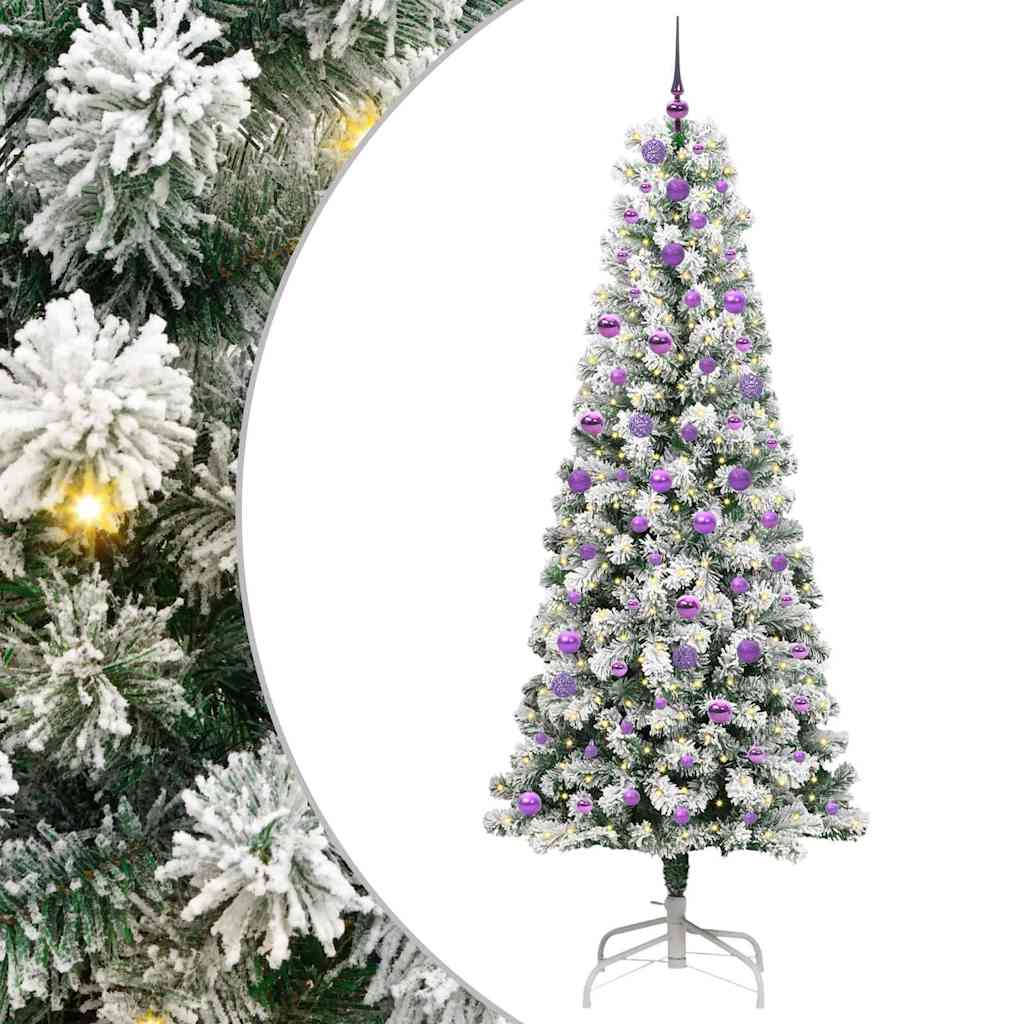 Albero di Natale Artificiale-Albero Natalizio con Rami Pieghevoli 240 cm 829551