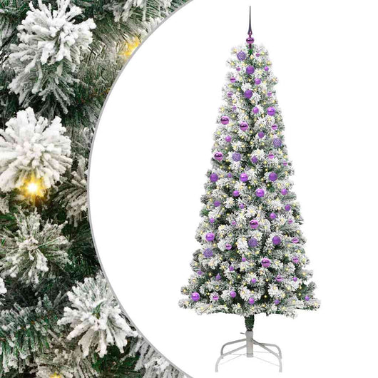 Albero di Natale Artificiale-Albero Natalizio con Rami Pieghevoli 240 cm 829551