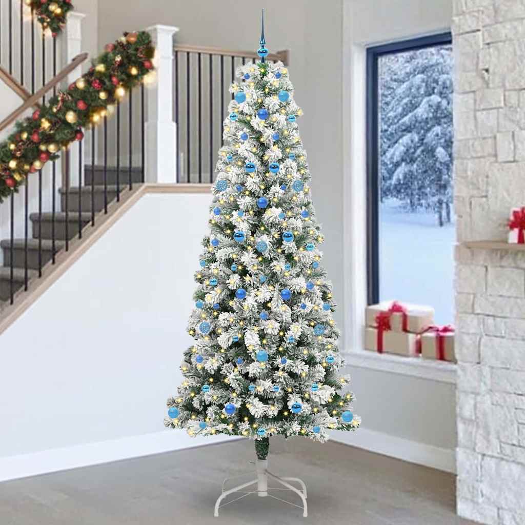 Albero di Natale Artificiale con Rami Pieghevoli 240 cm PVC 3395620