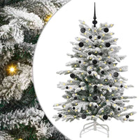 Albero di Natale Artificiale-Albero Natalizio con Rami Pieghevoli Bianco 150 cm 310371