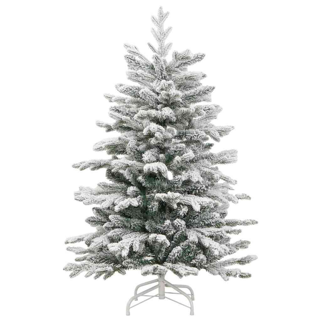 Albero di Natale Artificiale-Albero Natalizio con Rami Pieghevoli Bianco 150 cm 310371