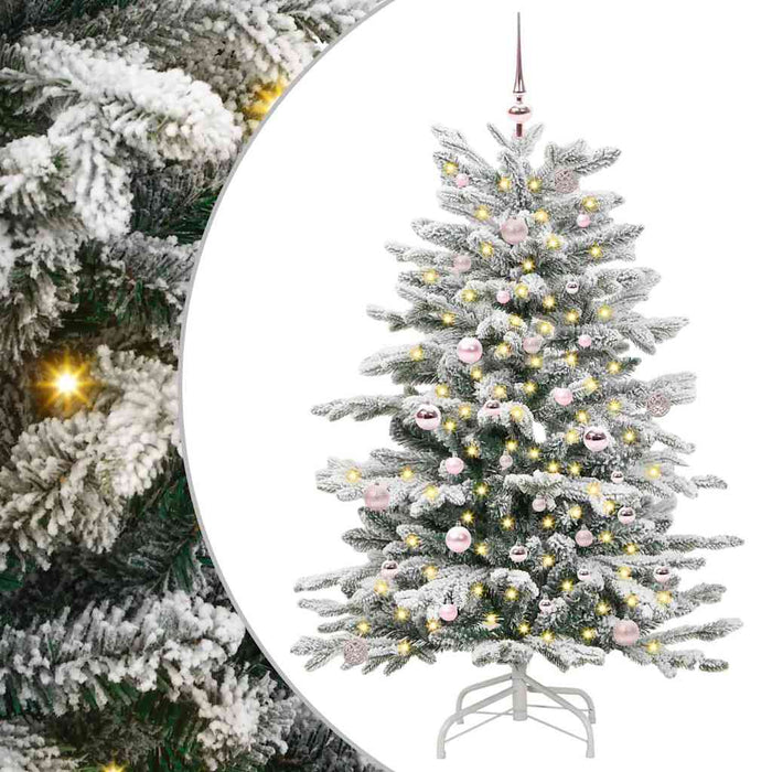 Albero di Natale Artificiale con Rami Pieghevoli Bianco 150 cm 3395633