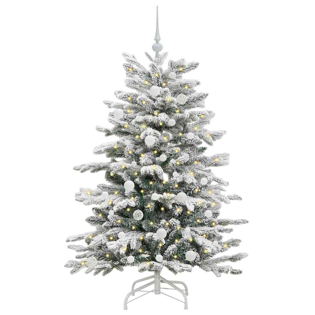 Albero di Natale Artificiale con Rami Pieghevoli Bianco 150 cm 3395634