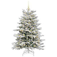 Albero di Natale Artificiale con Rami Pieghevoli Bianco 150 cm 3395635