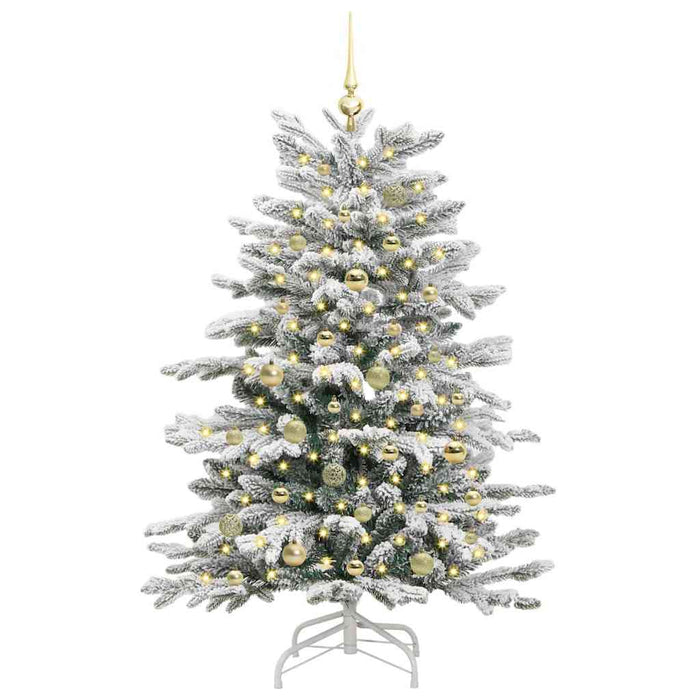 Albero di Natale Artificiale con Rami Pieghevoli Bianco 150 cm 3395635